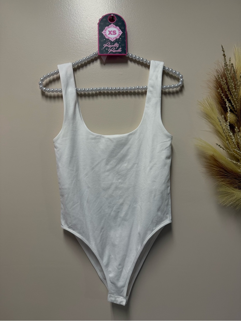 a new day White Scoop Neck Bodysuit